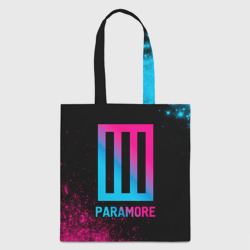 Шоппер 3D Paramore - neon gradient