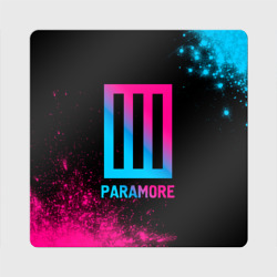 Магнит виниловый Квадрат Paramore - neon gradient