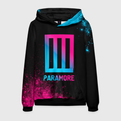 Мужская толстовка 3D Paramore - neon gradient