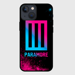 Чехол для iPhone 13 mini Paramore - neon gradient