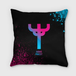 Подушка 3D Judas Priest - neon gradient