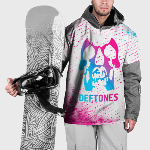 Накидка на куртку 3D Deftones neon gradient style, цвет 3D печать