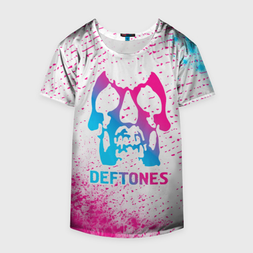 Накидка на куртку 3D Deftones neon gradient style, цвет 3D печать - фото 4