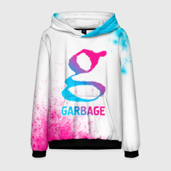 Мужская толстовка 3D Garbage neon gradient style