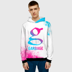 Мужская толстовка 3D Garbage neon gradient style - фото 2