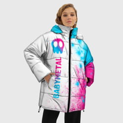 Женская зимняя куртка Oversize Babymetal neon gradient style: по-вертикали - фото 2