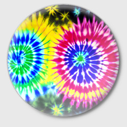 Значок Colorful floral composition - tie-dye