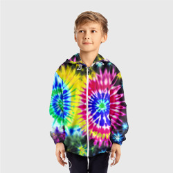 Детская ветровка 3D Colorful floral composition - tie-dye - фото 2