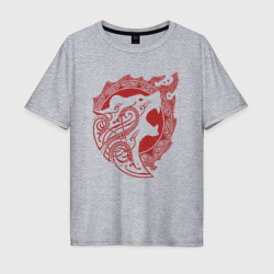 Мужская футболка хлопок Oversize Медведь - тотемное животное славян