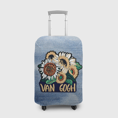 Чехол для чемодана 3D Винсент Ван Гог - Подсолнухи джинса, цвет 3D печать