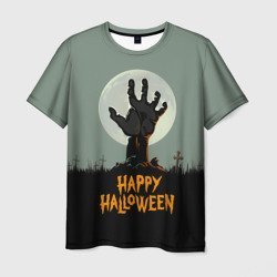 Мужская футболка 3D Halloween - рука мертвеца
