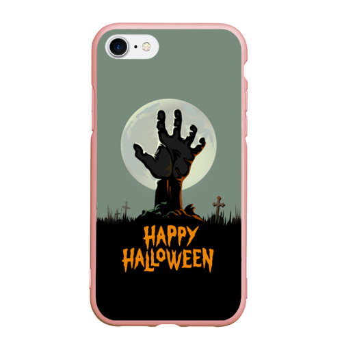 Чехол для iPhone 7/8 матовый с принтом Halloween - рука мертвеца, вид спереди #2