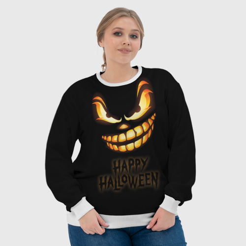Женский свитшот 3D Страшный Джек - хэллоуин, цвет 3D печать - фото 6