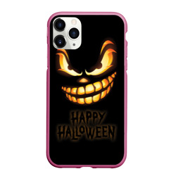 Чехол для iPhone 11 Pro Max матовый Страшный Джек - хэллоуин