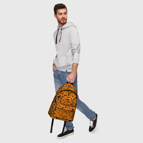 Рюкзак 3D с принтом Страшные тыквы, фото #5