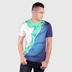 Мужская футболка 3D Slim Морское сияние - фото 2