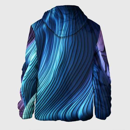 Мужская куртка 3D Трехмерные волны, цвет 3D печать - фото 2