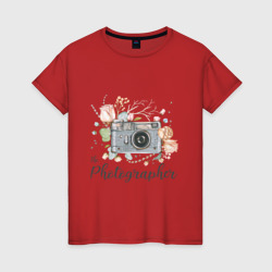 Я красивый фотограф – Женская футболка хлопок с принтом купить со скидкой в -20%