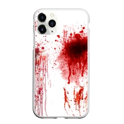 Чехол для iPhone 11 Pro матовый Брызги крови