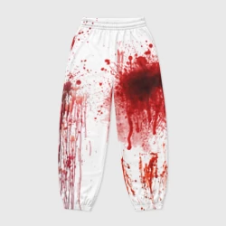 Женские джоггеры оверсайз 3D Брызги крови