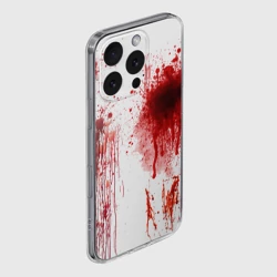 Чехол для iPhone 16 Pro силиконовый с защитой камеры Брызги крови - фото 2