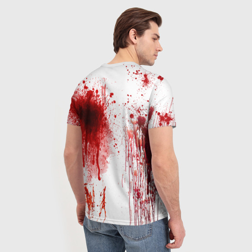 Мужская футболка 3D Брызги крови, цвет 3D печать - фото 4