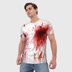 Мужская футболка 3D Брызги крови - фото 2