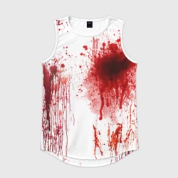 Мужская спортивная майка 3D Брызги крови