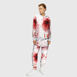 Мужской костюм с толстовкой 3D Брызги крови - фото 2