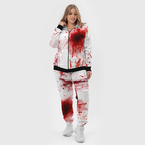 Женский костюм 3D с принтом Брызги крови, вид сбоку #3