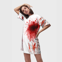 Платье-футболка 3D Брызги крови - фото 2