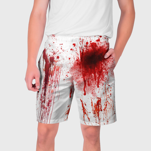 Мужские шорты 3D Брызги крови, цвет 3D печать
