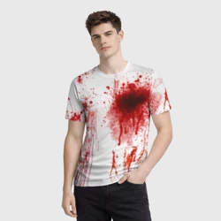 Мужская футболка 3D Брызги крови - фото 2