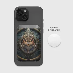 Картхолдер Magsafe магнитный Сова в викинг-стиле - фото 2
