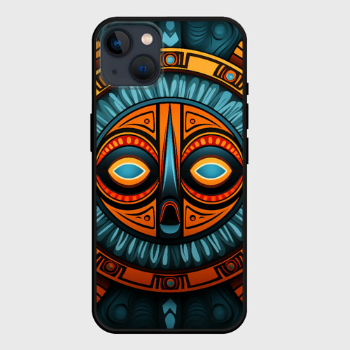 Чехол для iPhone 14 Plus с принтом Орнамент в африканском стиле, вид спереди #2