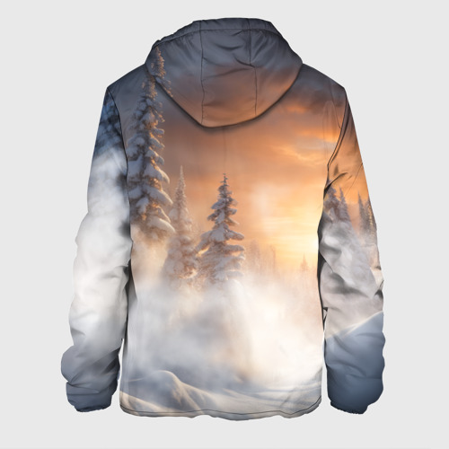 Мужская куртка 3D Бурый медведь в лесу, цвет 3D печать - фото 2