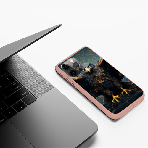 Чехол для iPhone 12 Pro Max с принтом Орёл с расправленными крыльями, фото #5
