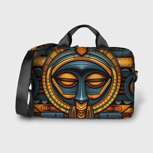Сумка для ноутбука 3D Дремлющий африканский бог, цвет 3D печать