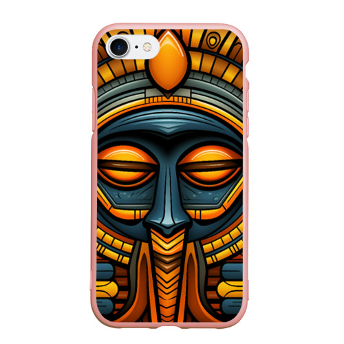 Чехол для iPhone 7/8 матовый с принтом Дремлющий африканский бог, вид спереди #2