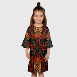 Детское платье 3D Орнамент в скандинавском стиле  - фото 2