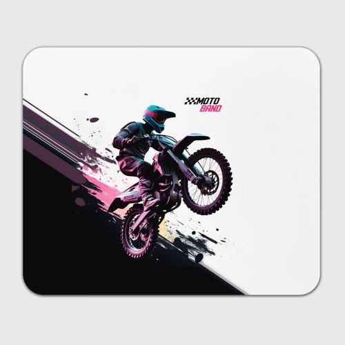 Прямоугольный коврик для мышки Moto band