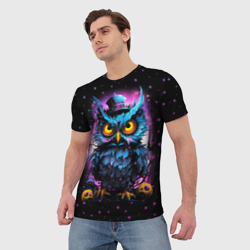 Мужская футболка 3D Magic owl - фото 2