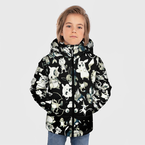 Зимняя куртка для мальчиков 3D с принтом Пикачу и сборник аниме покемонов, фото на моделе #1