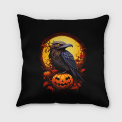 Подушка 3D Halloween - ворон и тыква