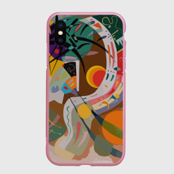 Чехол для iPhone XS Max матовый Искусство Кандинского - Доминирующая кривая