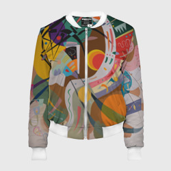 Женский бомбер 3D Искусство Кандинского - Доминирующая кривая