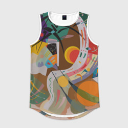 Мужская спортивная майка 3D Искусство Кандинского - Доминирующая кривая