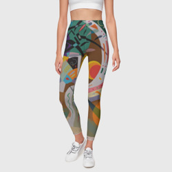 Леггинсы 3D Искусство Кандинского - Доминирующая кривая - фото 2