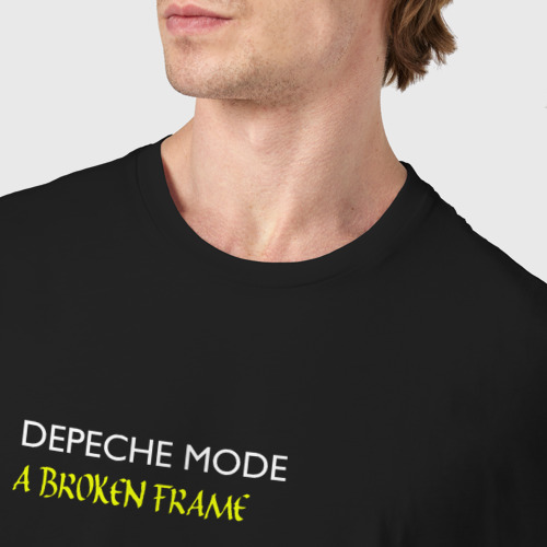Мужская футболка хлопок Depeche Mode - A Broken Frame, цвет черный - фото 6