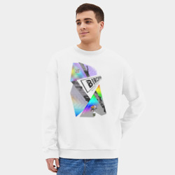 Мужской свитшот oversize без начеса хлопок Русская Кибердеревня - фото 2